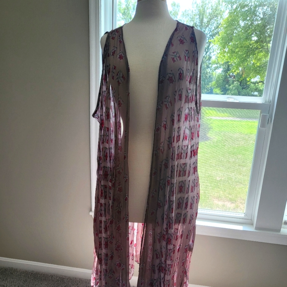 Soft Surroundings Arthouse Vest / Bernadette Topper Bramante Brown (Size L/XL)